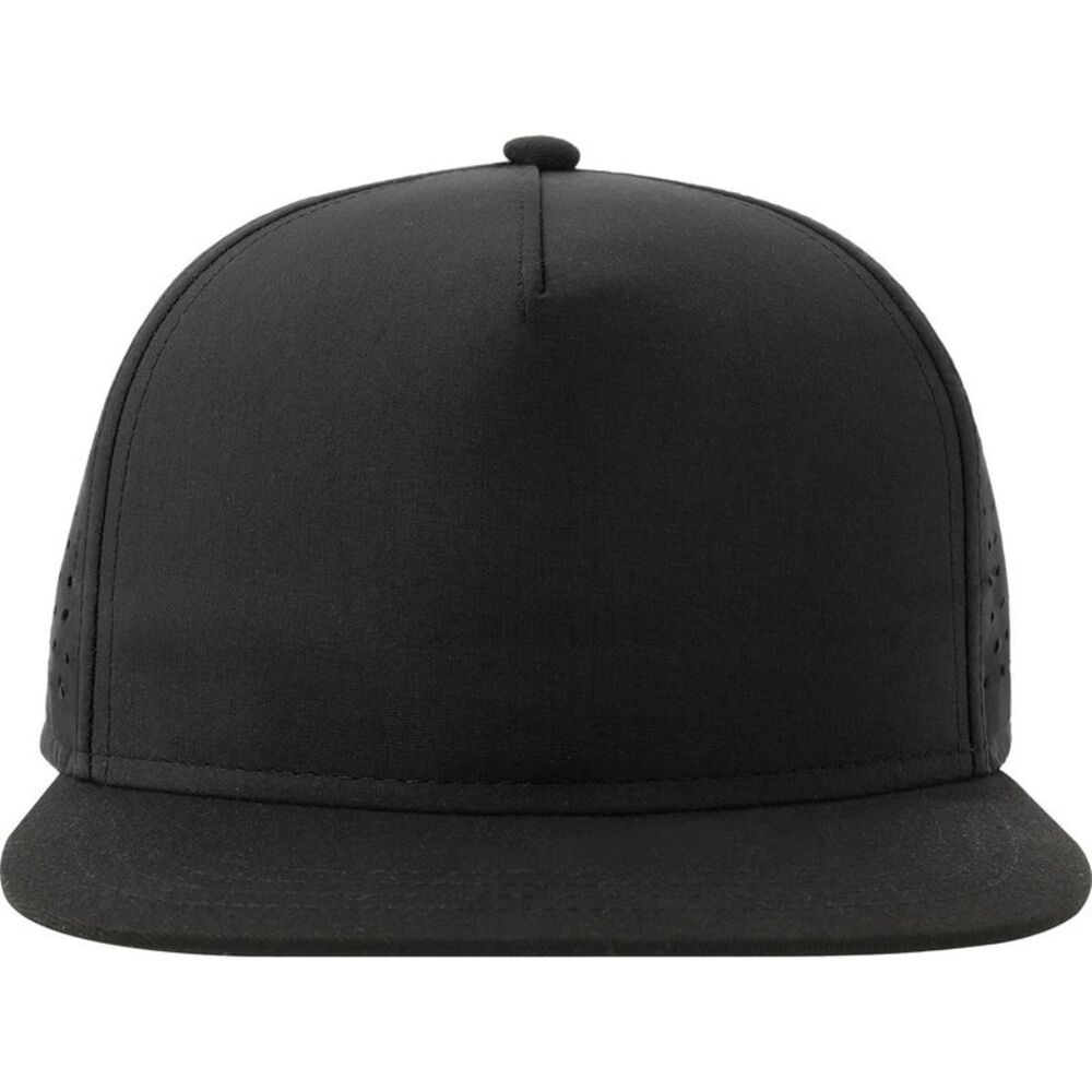 Atlantis Unisex Adult Bank 5 Panel Recycled  Cap / Black